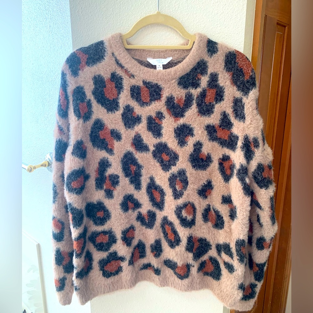 Time and Tru leopard print sweater